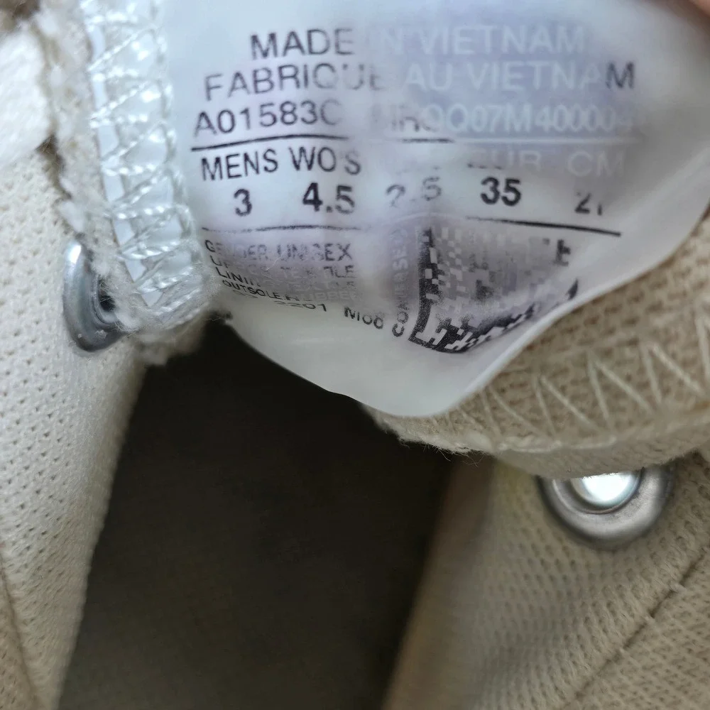 Converse Run Star High Top Sneakers Hike Platform Embroidered Floral Woman 4.5 - Picture 4 of 9